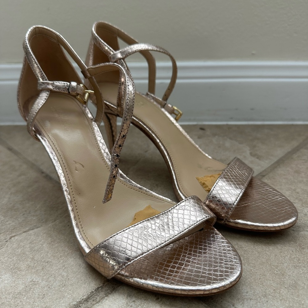 Michael Kors Rose Gold Textured Heels